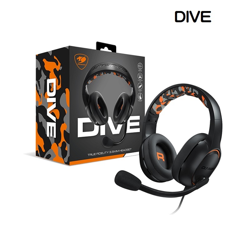 米特3C數位–Cougar 美洲獅 DIVE 有線電競耳機