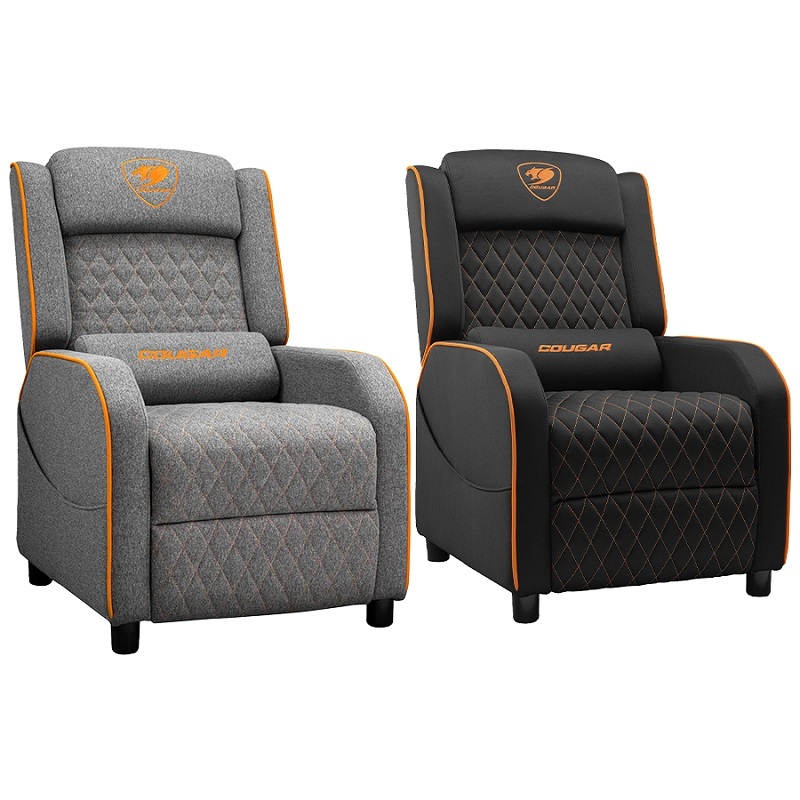 米特3C數位–Cougar 美洲獅 RANGER ONE 電競沙發/黑橘色(平織布)/灰橘色(亞麻布)