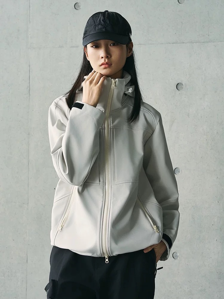 Enshadower隱蔽者【三防軟殼外套】Teflon簡約休閒連帽加絨外套