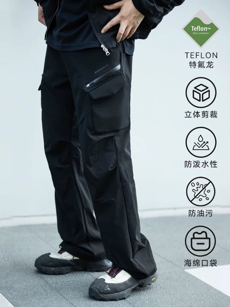 ENshadower隱蔽者 Teflon三防-海綿口袋登山直筒褲