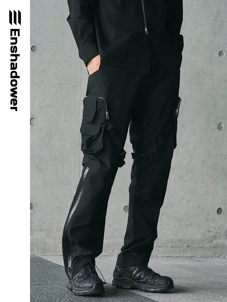ENshadower隱蔽者 機能飄帶拉鍊傘兵工裝褲
