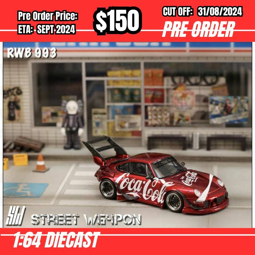 PO-$150 * Street Weapon * 1:64 RWB993 Coke High Wing [OD28/08]