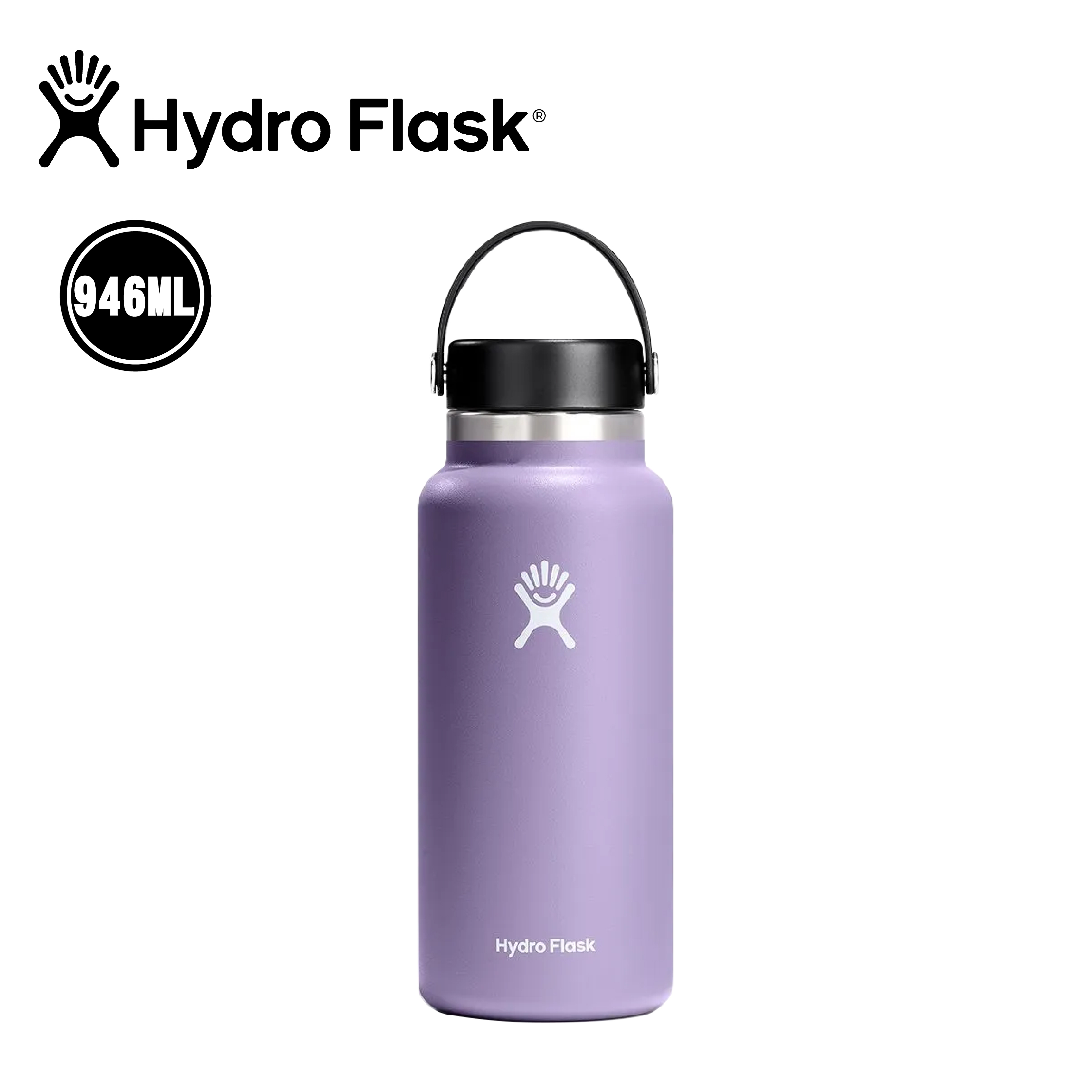 Hydro Flask 美國 32oz 寬口真空保溫鋼瓶 月影紫色 52HF32BTS504