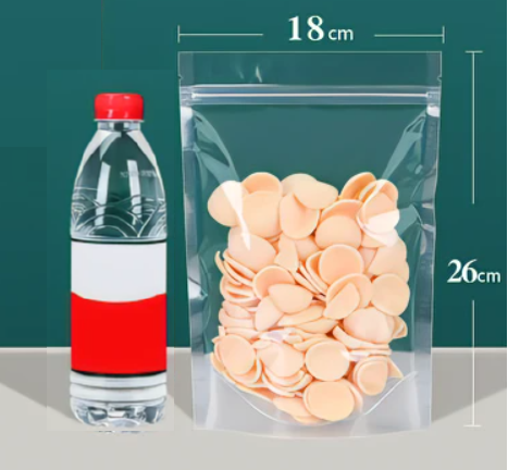 New transparent ziplock bag (20 silk 18*26CM 100 pieces)