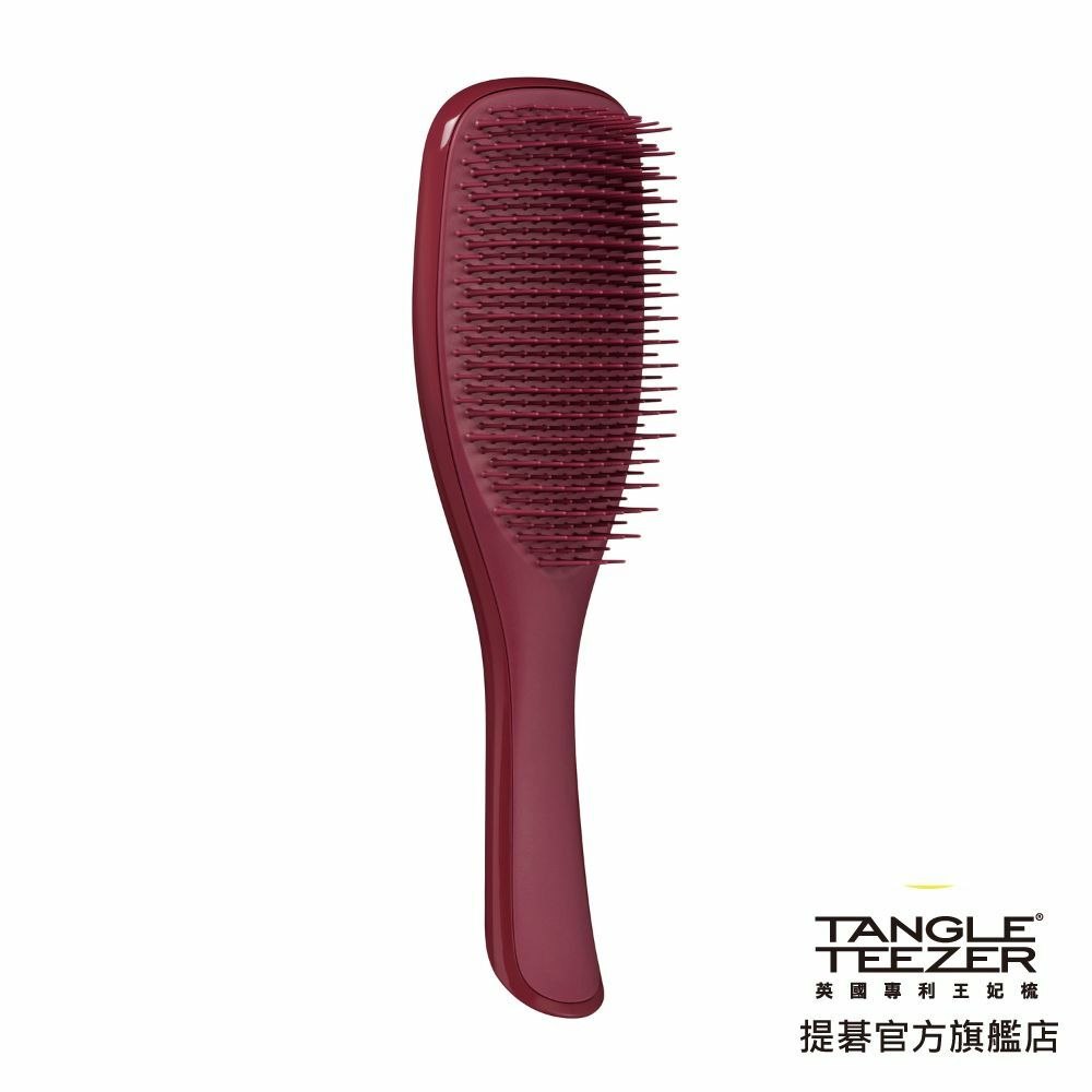 英倫手握梳(中_胭紅色)