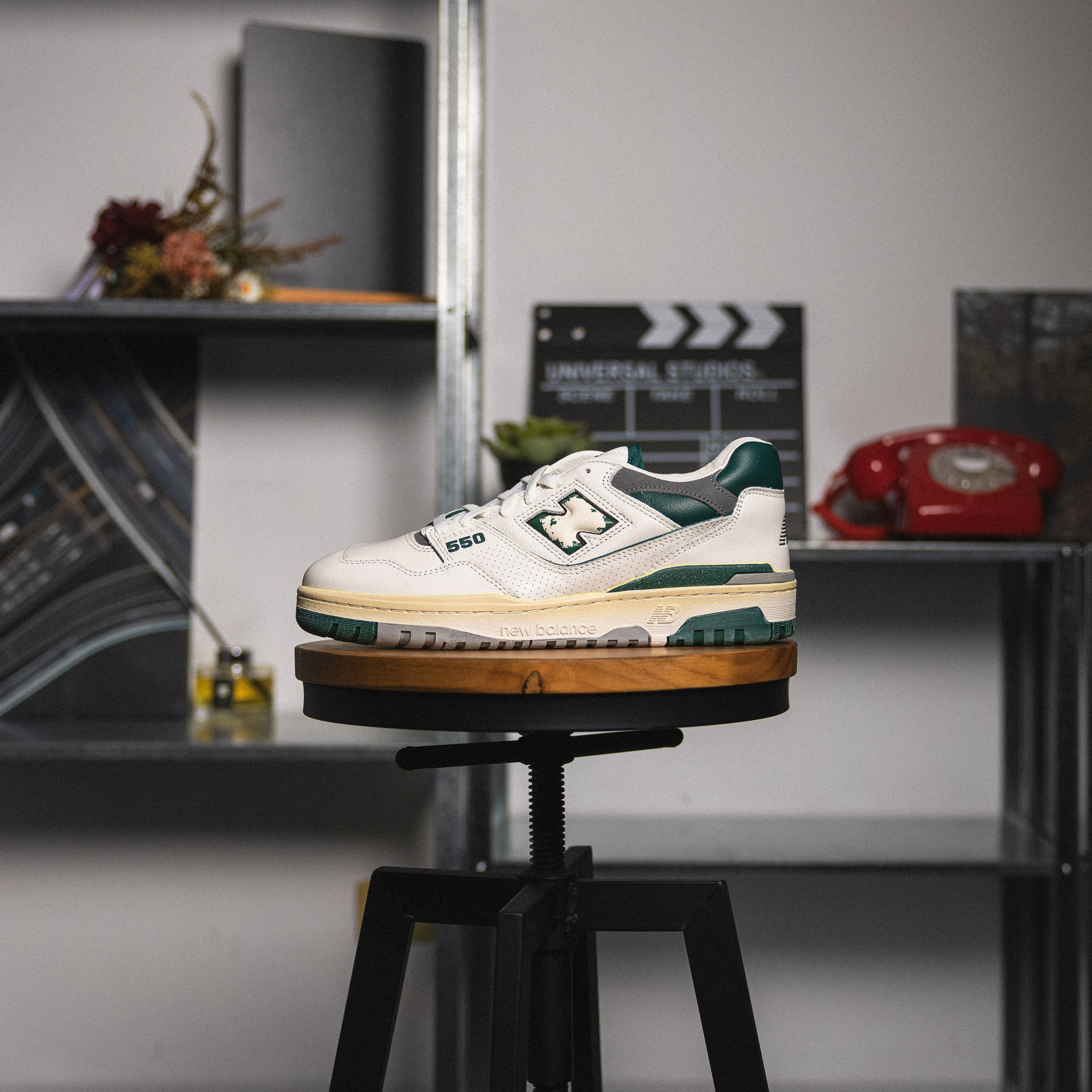 -(C5a)-NEW BALANCE 550 "MARSH GREEN" 白綠 復古 仿舊奶油底-BB550VTG