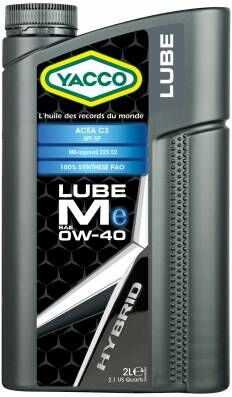 YACCO 全合成超級機油 LUBE ME - SAE 0W-40, 2L