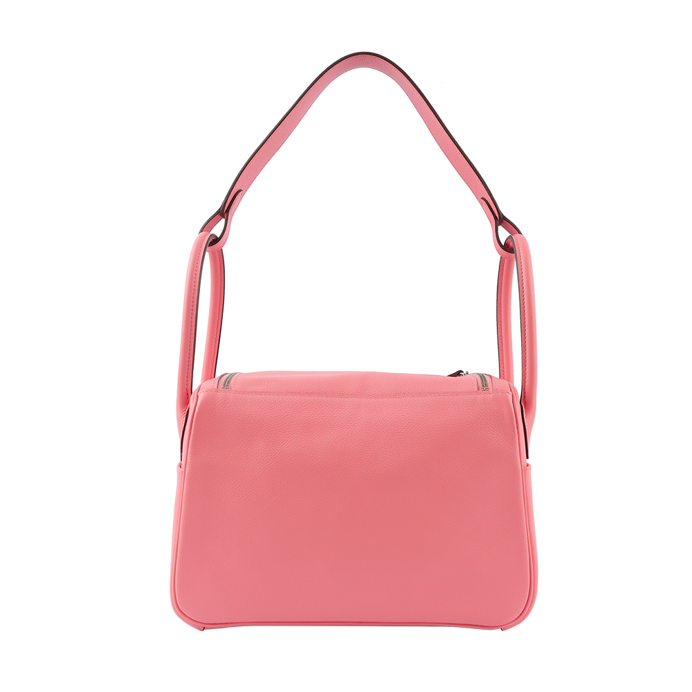 【HERMES】銀釦 EVERCOLOR Lindy 26cm(夏日玫瑰粉)  H073430CKK4