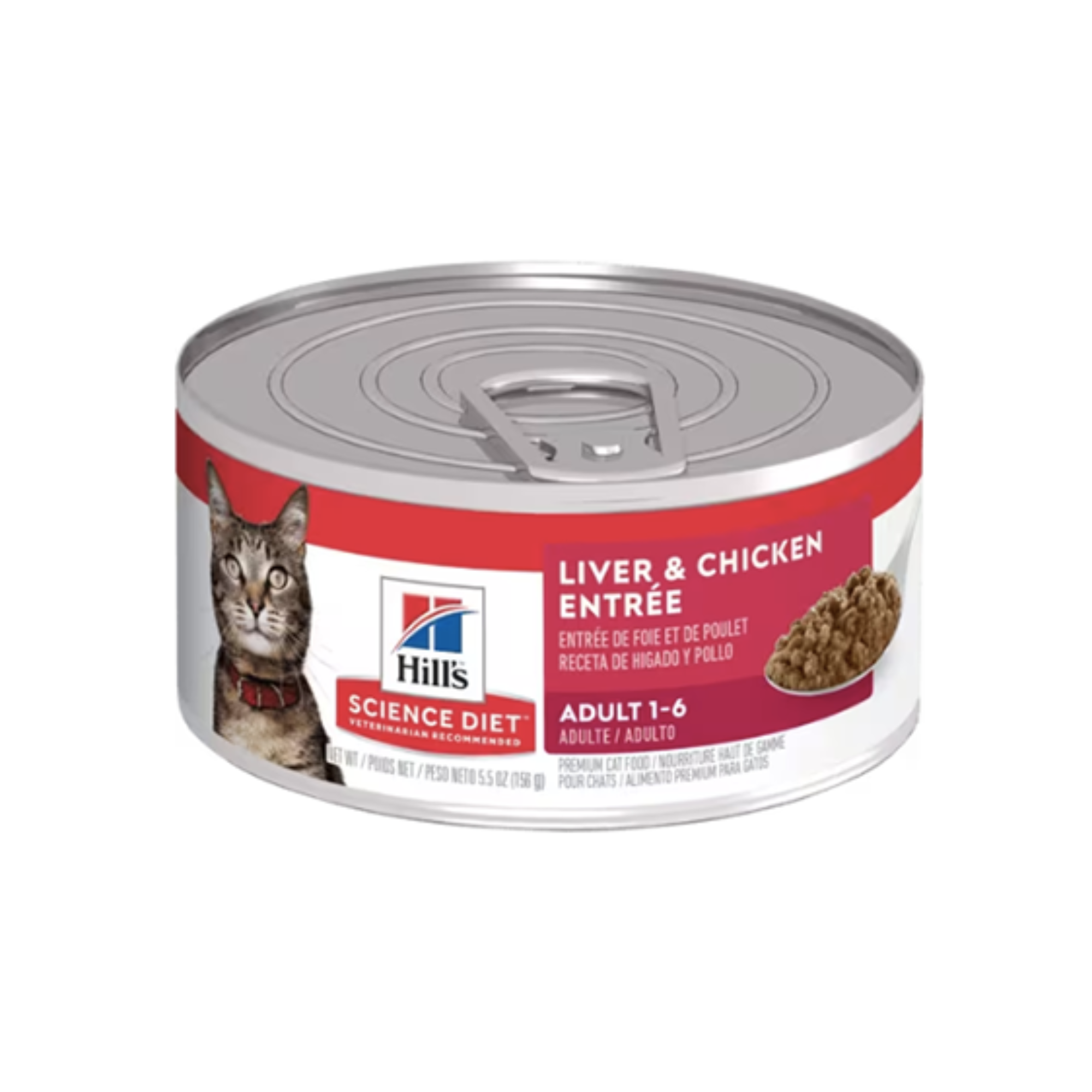 Hills -貓濕糧 - 成貓雞肉及肝味 5.5oz (24罐)