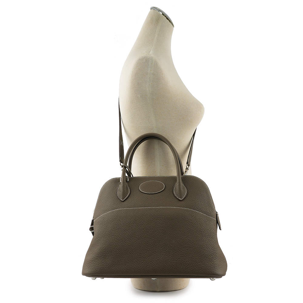 【HERMES】銀釦 Bolide 柏莉包 31cm TC皮 二用包(大象灰) H029812CK 18