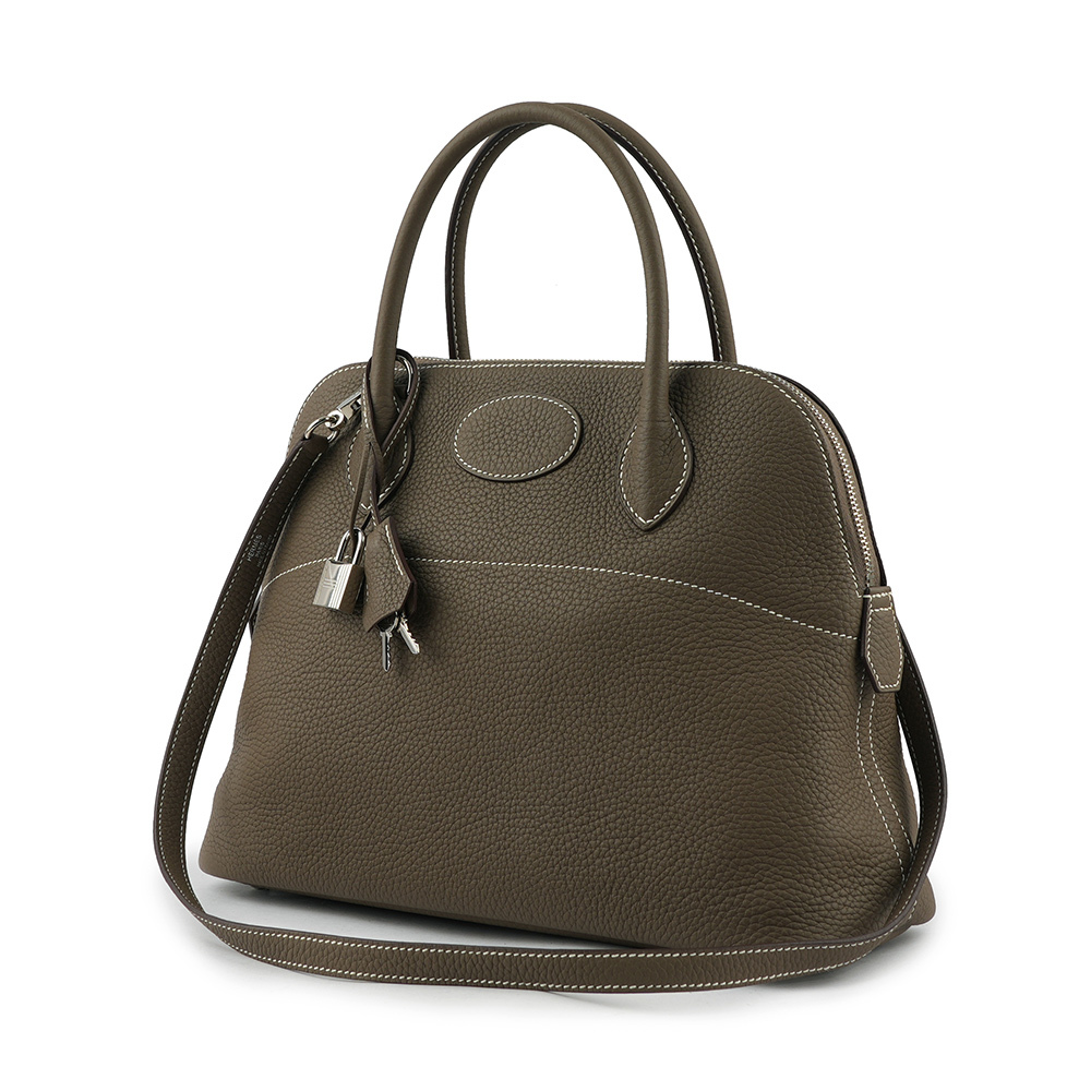 【HERMES】銀釦 Bolide 柏莉包 31cm TC皮 二用包(大象灰) H029812CK 18