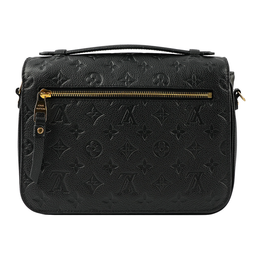 【Louis Vuitton / LV】POCHETTE METIS 牛皮壓紋郵差包(小款)(黑色) M41487