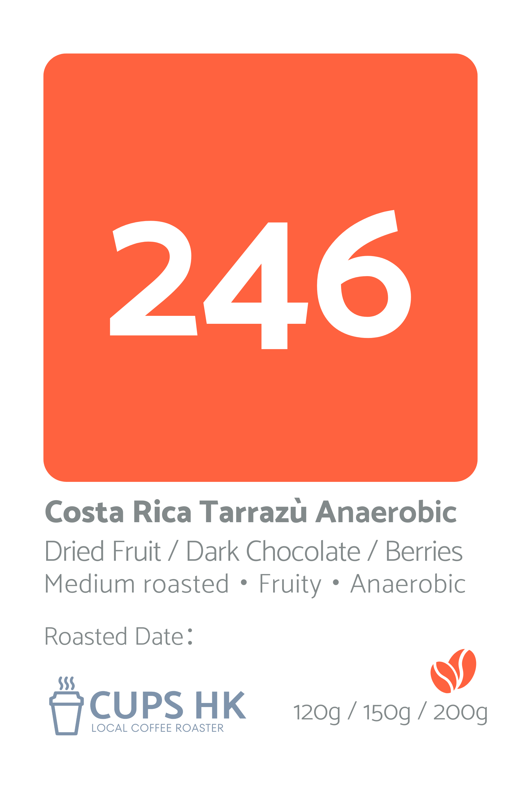 246 Costa Rica Tarrazù Anaerobic 哥斯達黎加塔拉珠厭氧