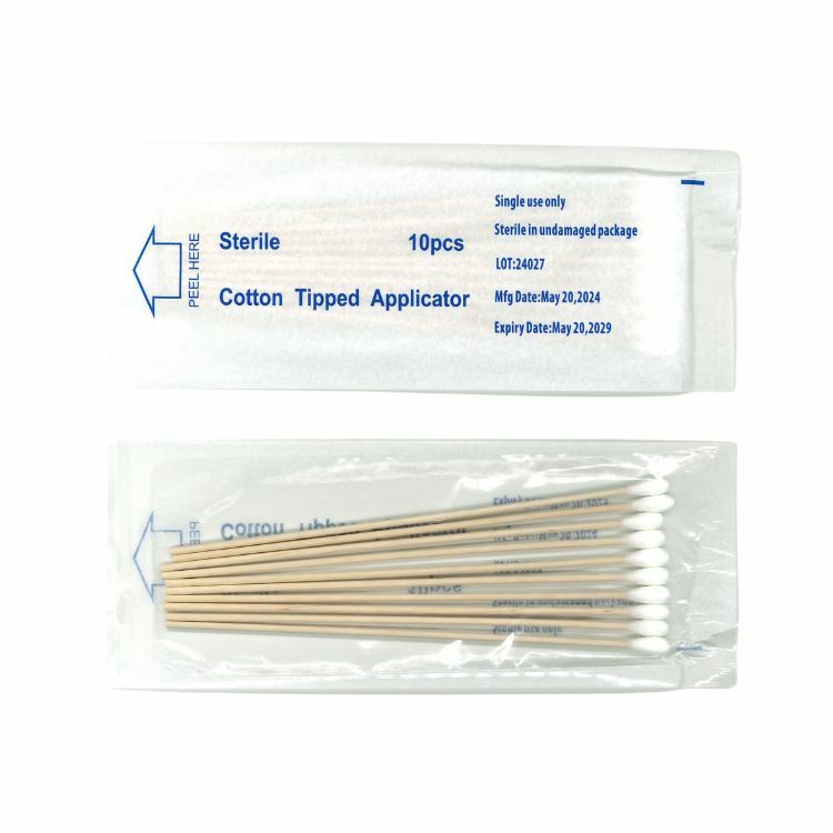 6" 消毒細頭棉花棒 | (每扎10包 x 10支)