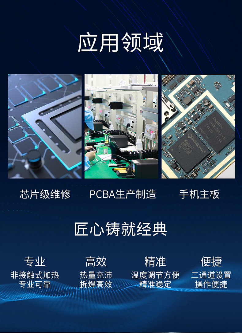 QUICK快克861DW熱風槍高功率電子維修專用熱風槍工業級熱風焊接槍