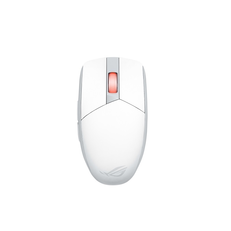 【送鼠墊】米特3C數位–華碩 ROG Strix Impact III Wireless 月光白電競滑鼠/90MP03D0-BMUA10