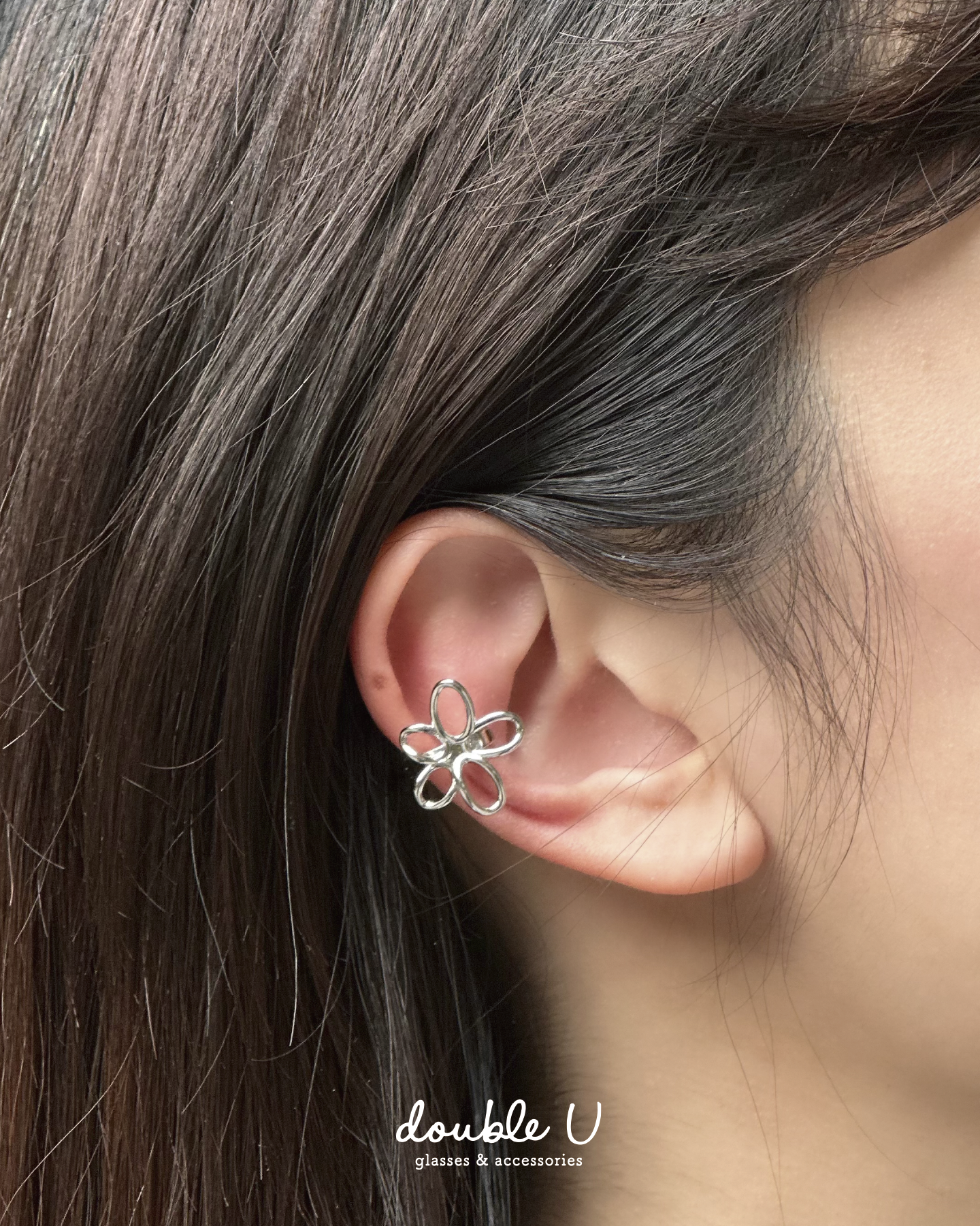 線條小花耳骨扣・Earcuff (DBM10053)