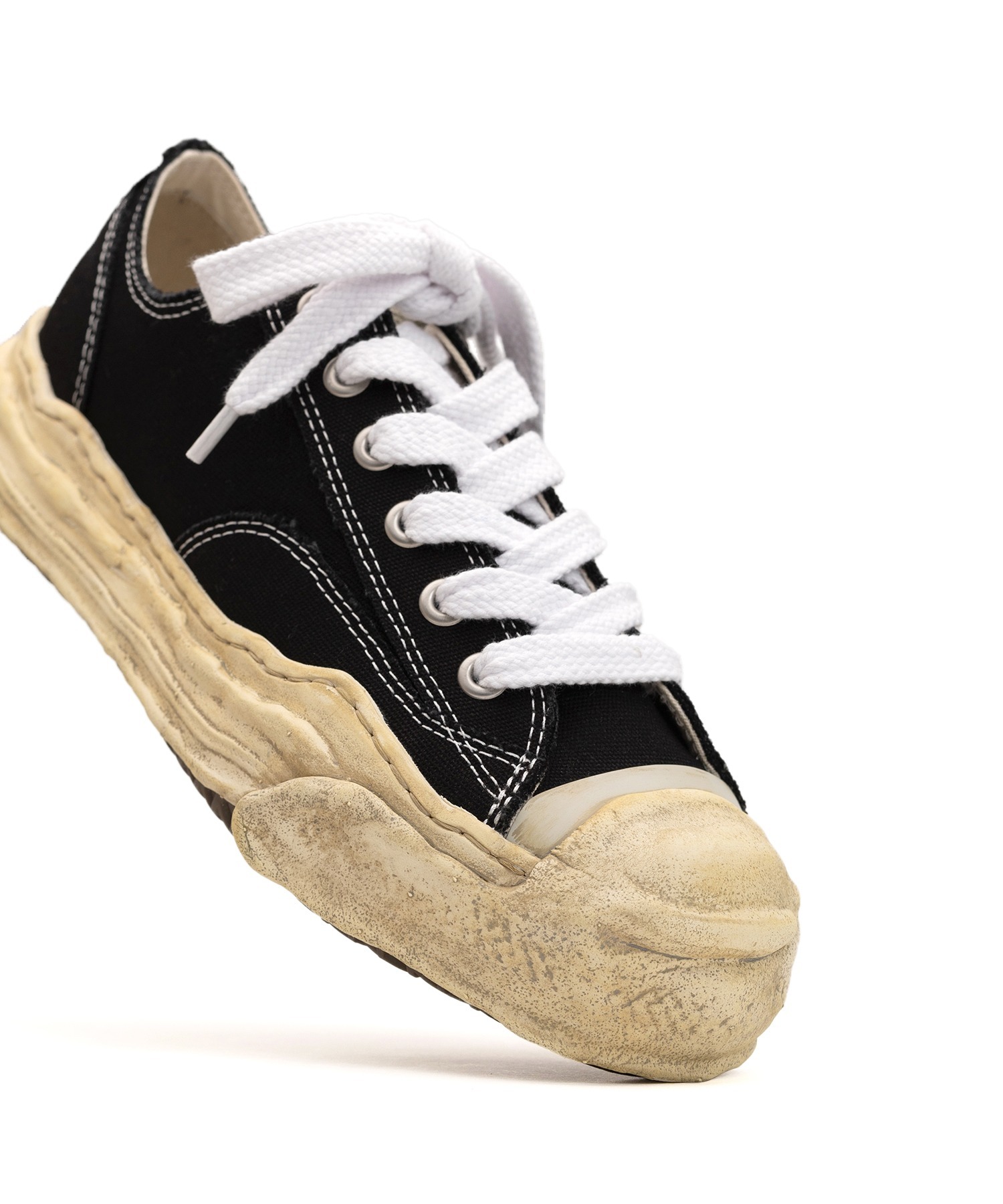 2024SS MAISON MIHARA YASUHIRO HANK MMY OG Dyed Sole Canvas Low-top Sneaker 洗舊 仿舊 水洗 刷色 開口笑 溶解鞋 現貨 A13FW733