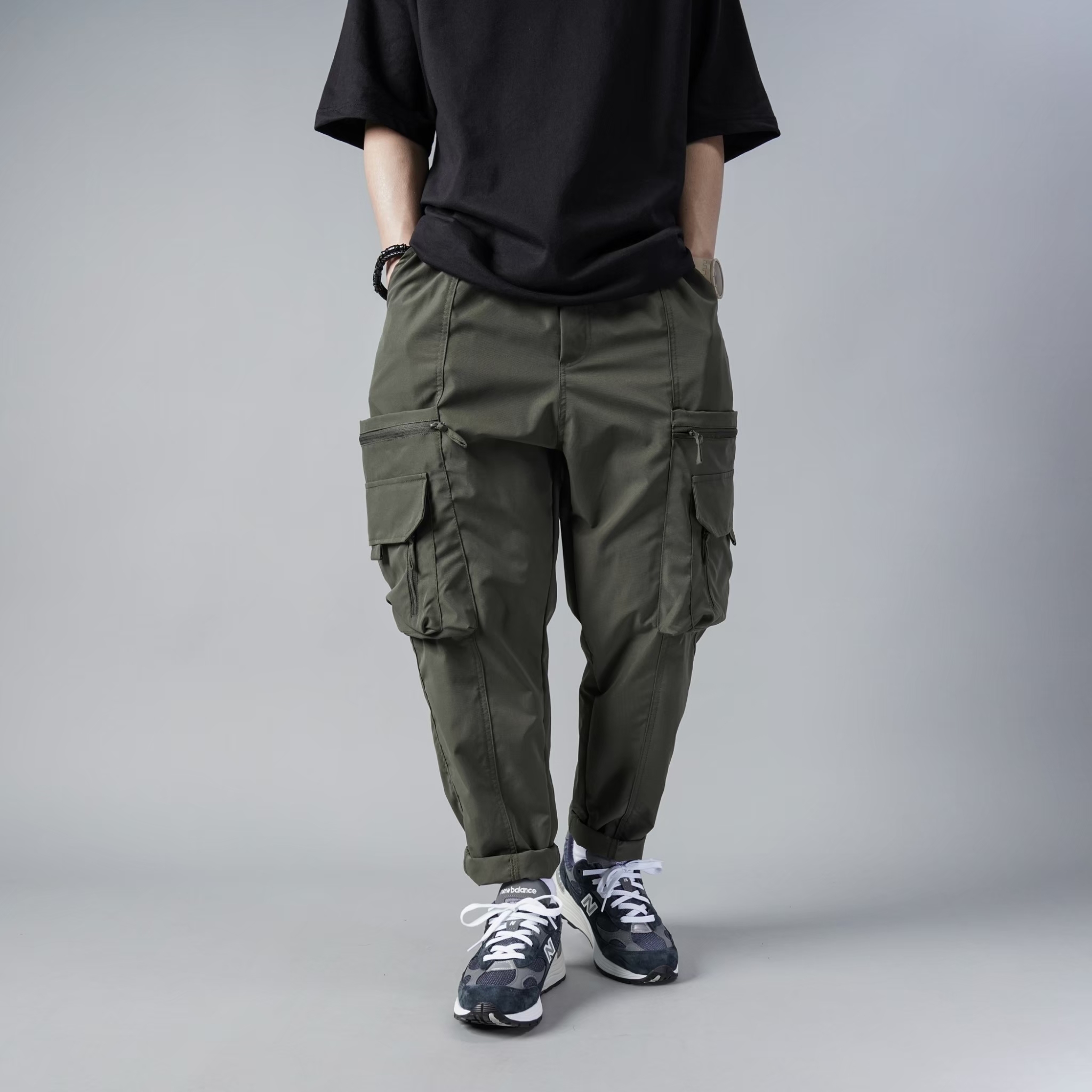 SBG 拉鍊多口袋速乾工裝長褲 045