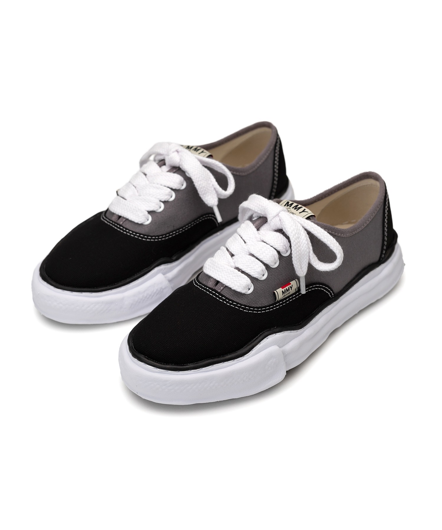 2024SS MAISON MIHARA YASUHIRO BAKER OG Sole Bicolor Canvas Low-top Sneaker 拼接 色塊 滑板 溶解鞋 現貨 A13FW738