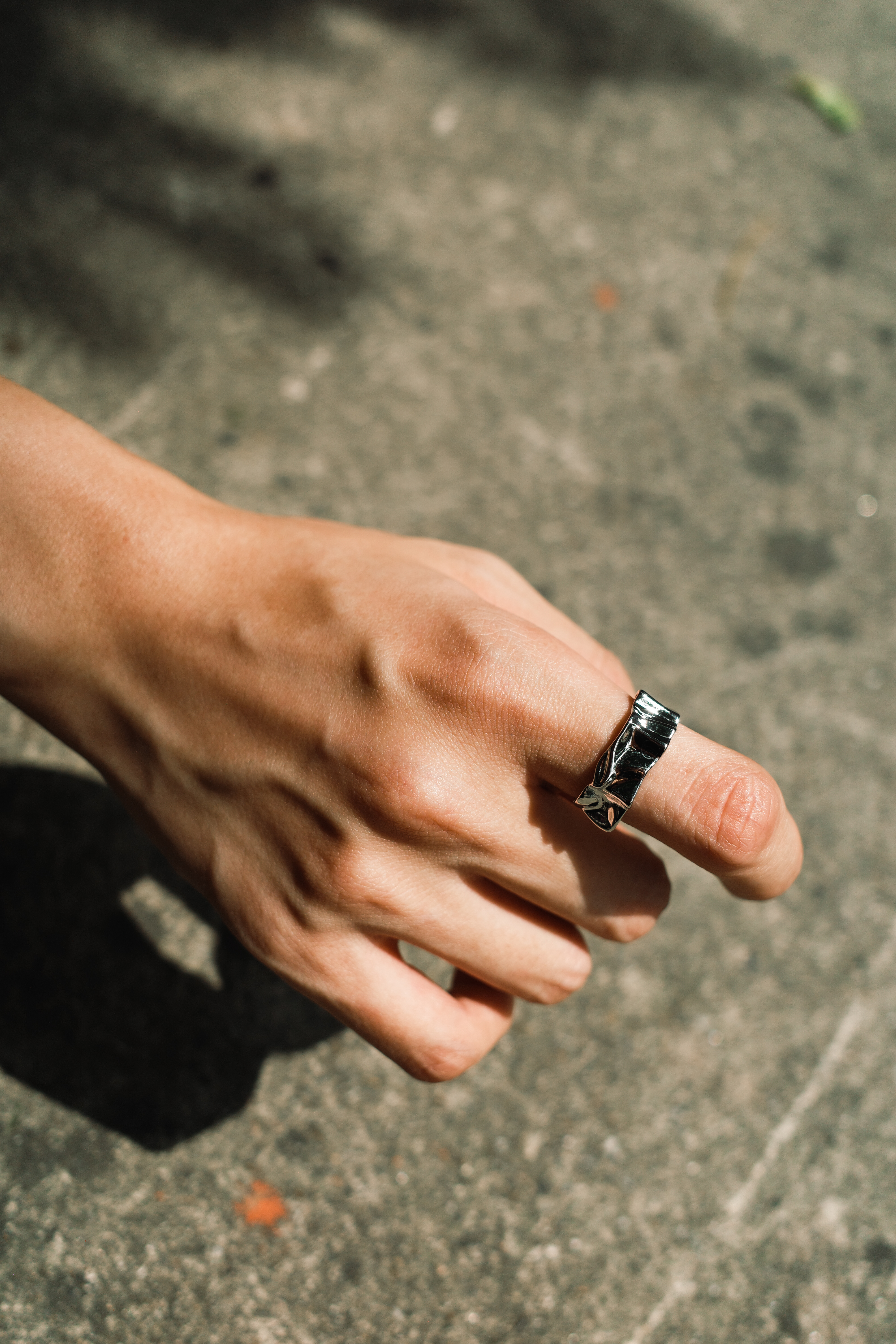 『Always_Good』皺褶 紋理 異形 不規則 開口 戒指