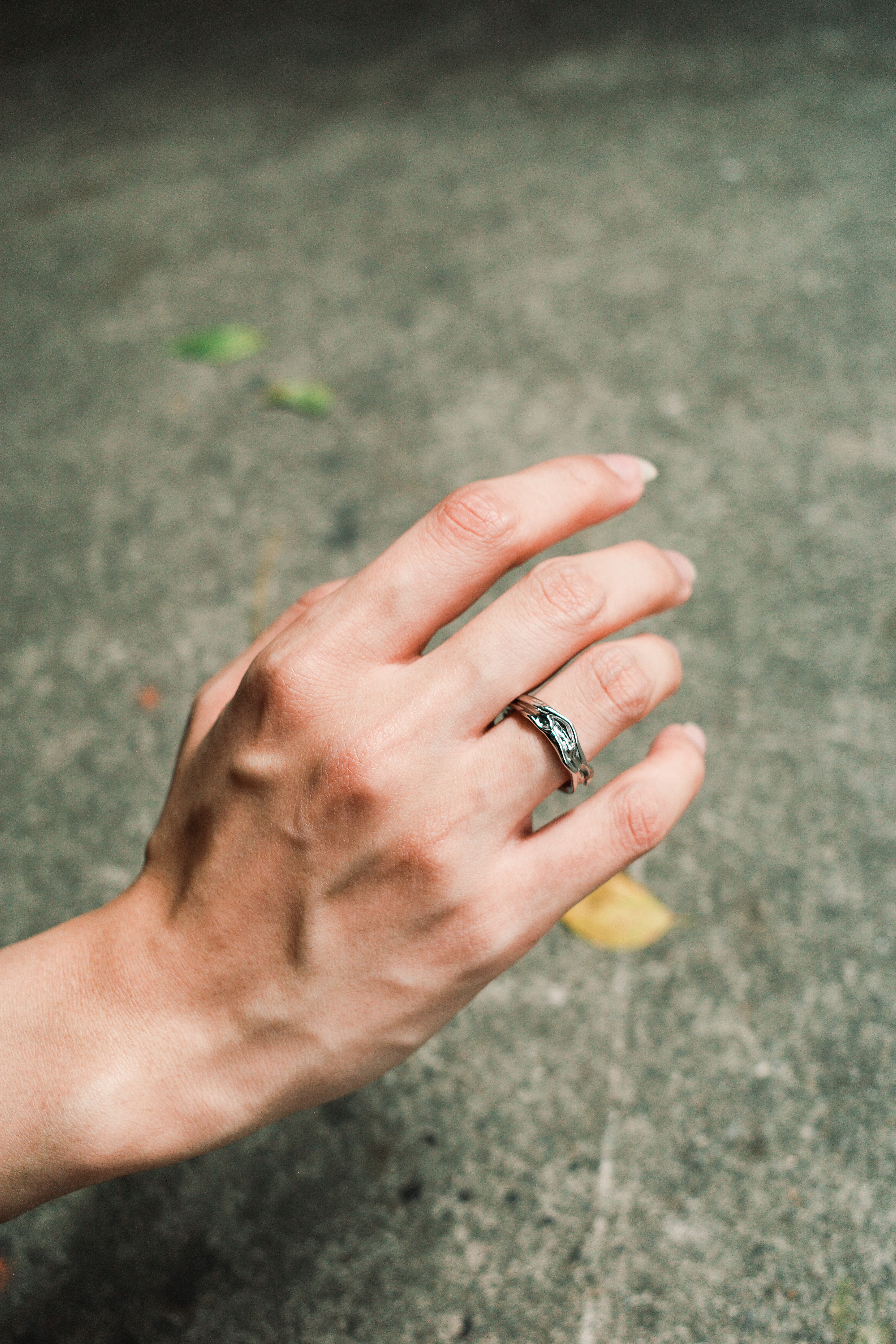 『Always_Good』皺褶 紋理 異形 不規則 開口 戒指