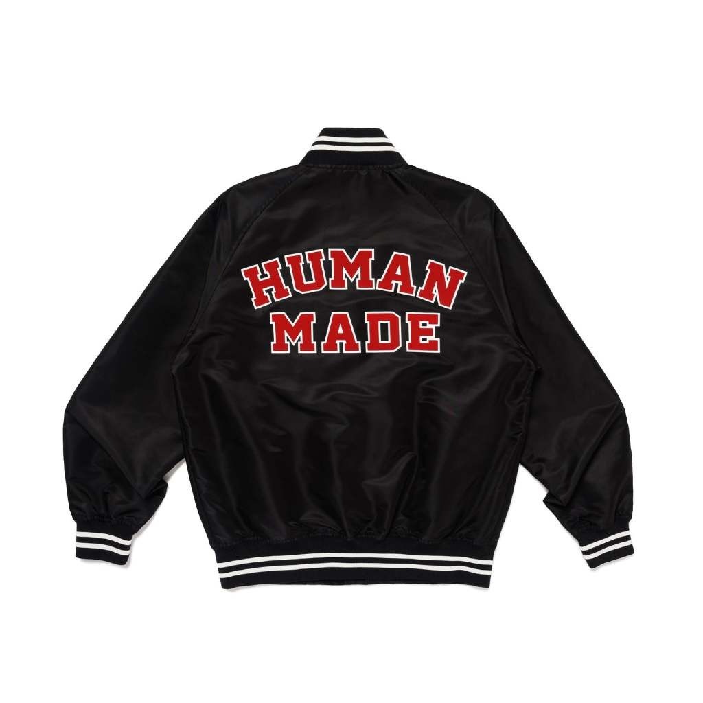 2024AW HUMAN MADE NYLON STADIUM JACKET 棒球 外套 緞面 尼龍