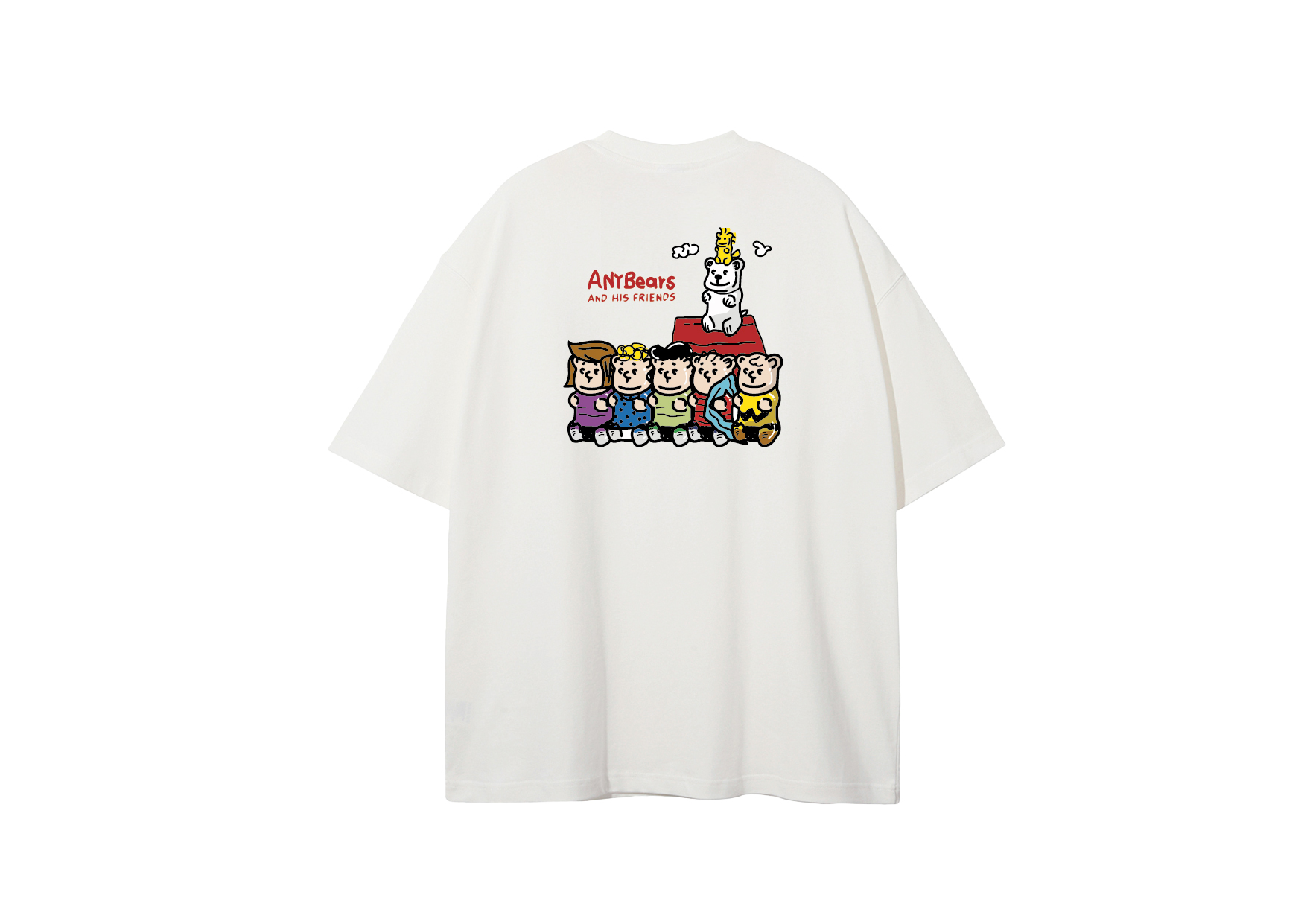 ANYBEARS®Snoopy sleep BEAR 史努睡覺熊短Tee