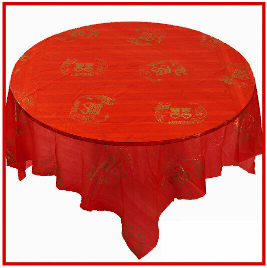 Hot style [10 sheets] thickened disposable tablecloth (Dragon and Phoenix 2.0 meters)