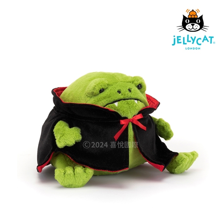 【樂森藥局】英國 Jellycat Vampire Ricky Rain Frog 吸血鬼哭哭蛙15cm/公分、絨毛玩偶