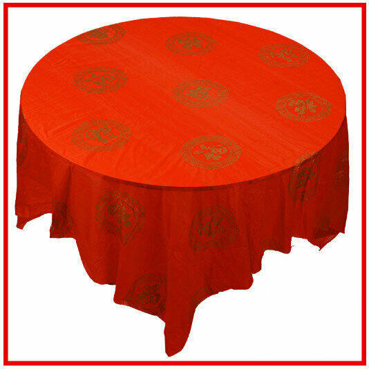 Hot style [10 sheets] thickened disposable tablecloth (Quanfu character 1.6 meters)