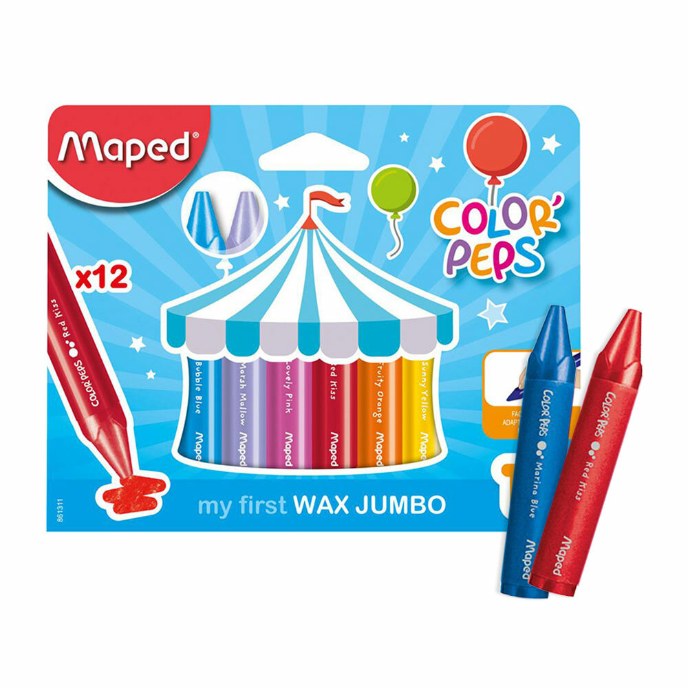 【法國Maped】幼兒三角蠟筆