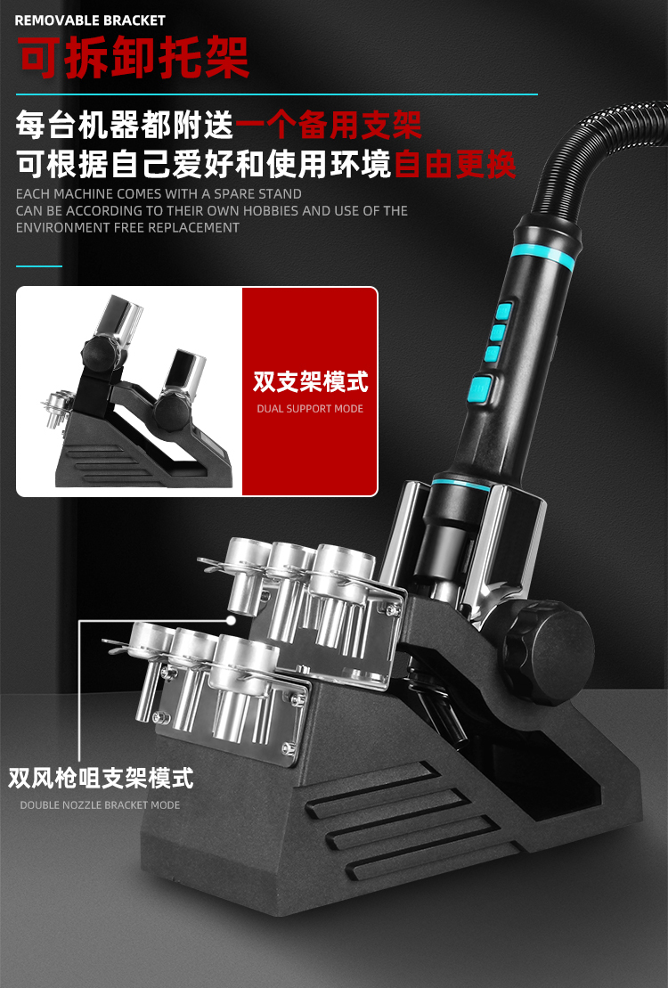 SUGON速工新款3MOED-8650熱風槍 工業級高功率手機維修CPU拆焊台