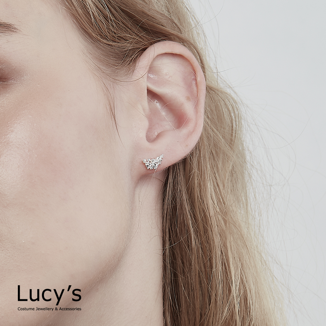 925純銀 璀璨幻影 耳環 (118042)