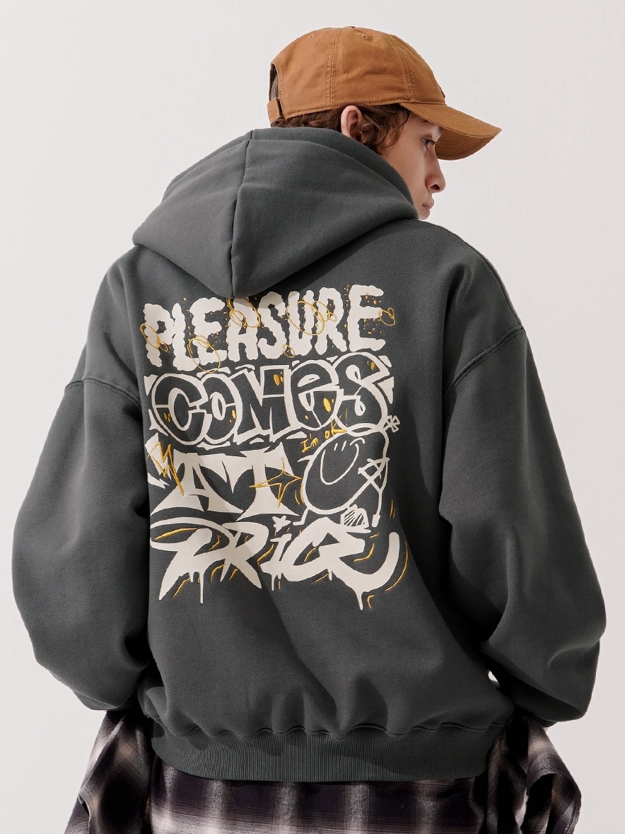 <預購> 韓國TWN笑臉板弟🛹高磅刷毛帽T#帽踢