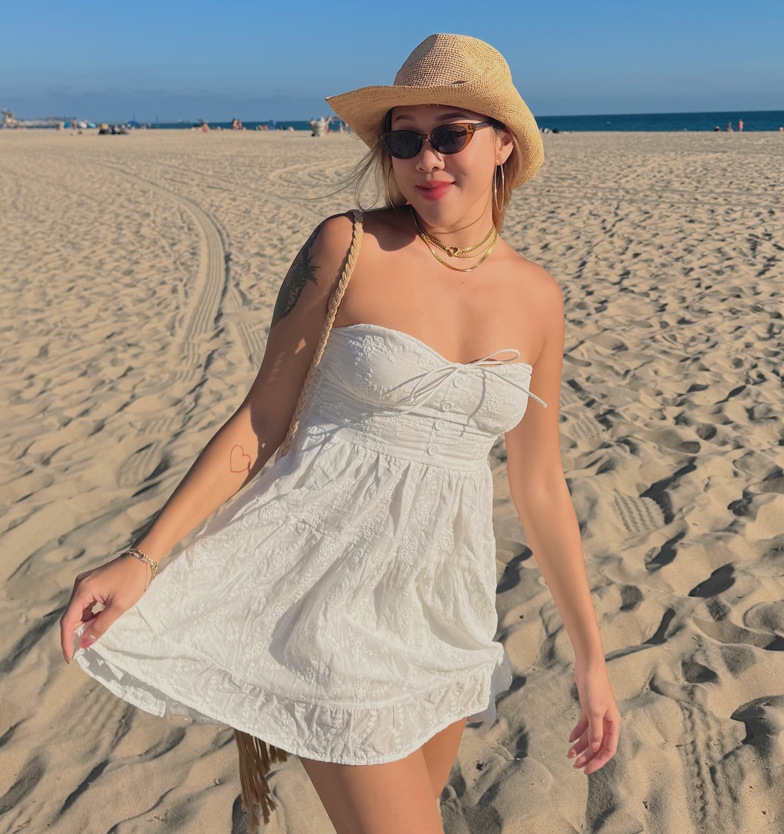 美式🐚渡假白色洋裝