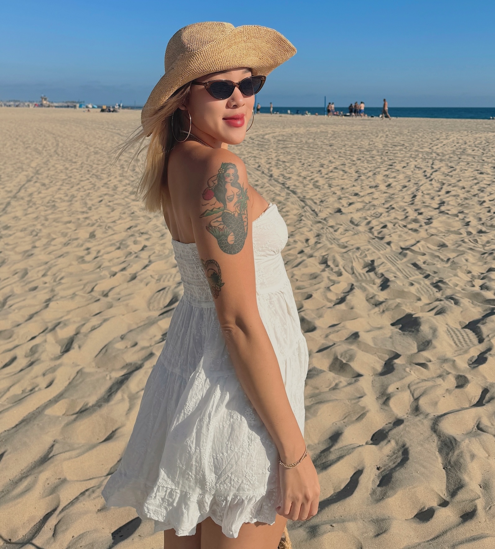 美式🐚渡假白色洋裝