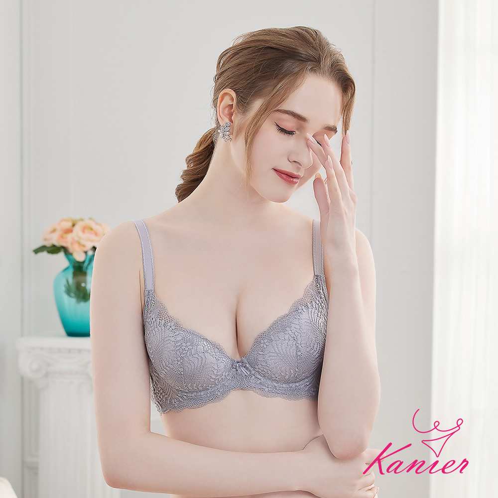 【Kanier卡妮兒】愛戀翠綠林．立體罩杯機能型軟鋼圈內衣【7215 暮光灰 -B / C罩杯】