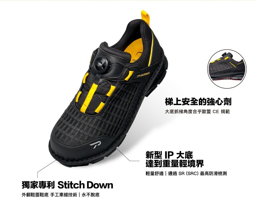 PATRONI 縱橫者 SF2406 安全鞋特色介紹