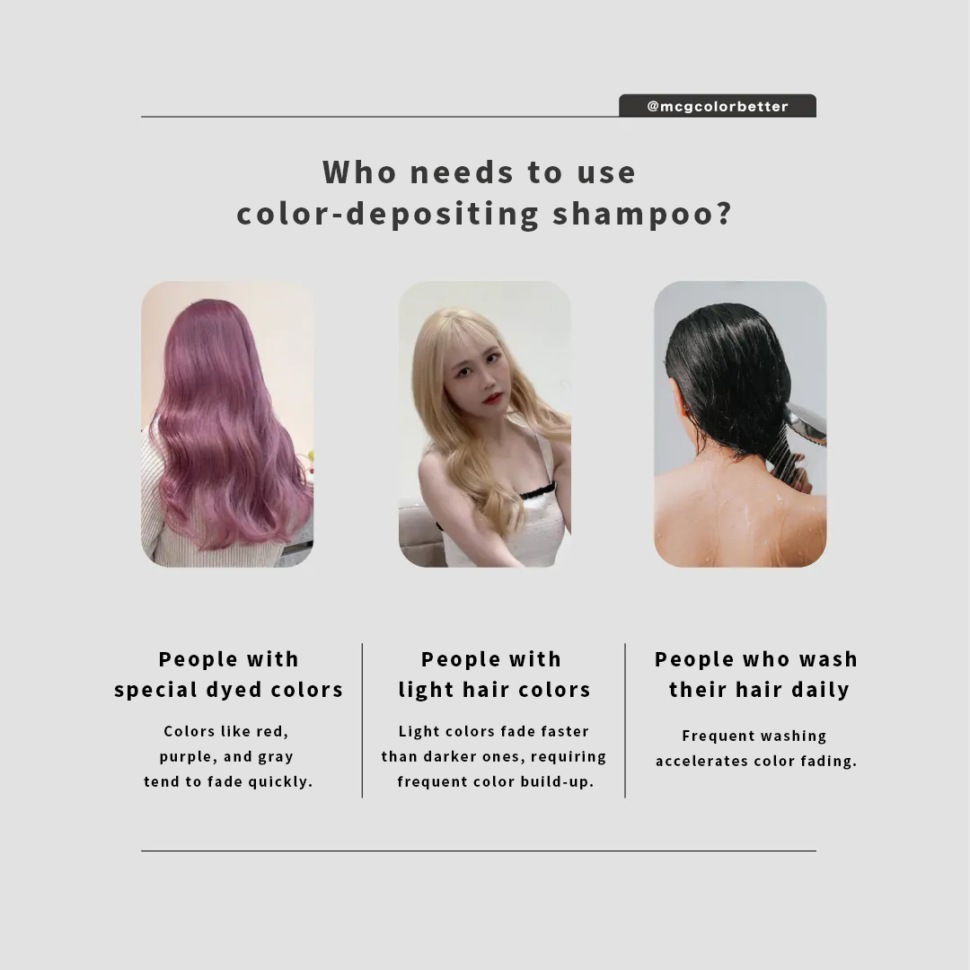 Who should use color-depositing shampoo?