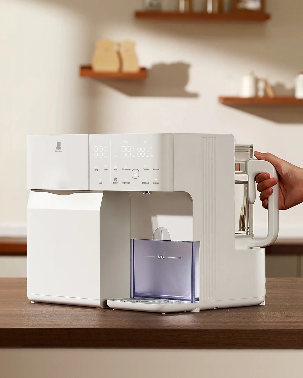 SnowBear 韓國小白熊日月潭 沖浪沖飲機 X UV消毒烘乾機【香港行貨】