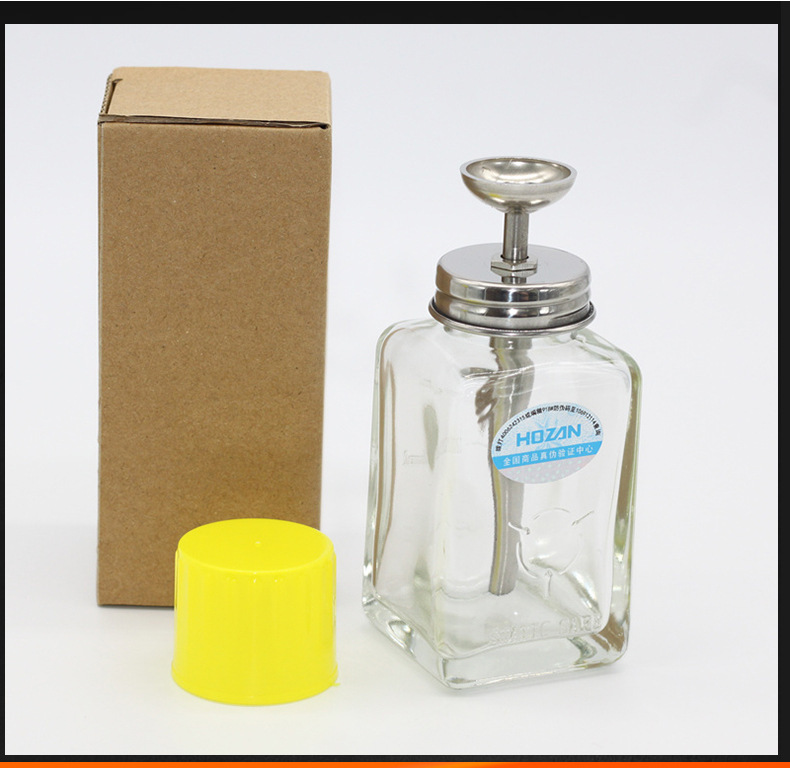 按壓式玻璃溶劑瓶