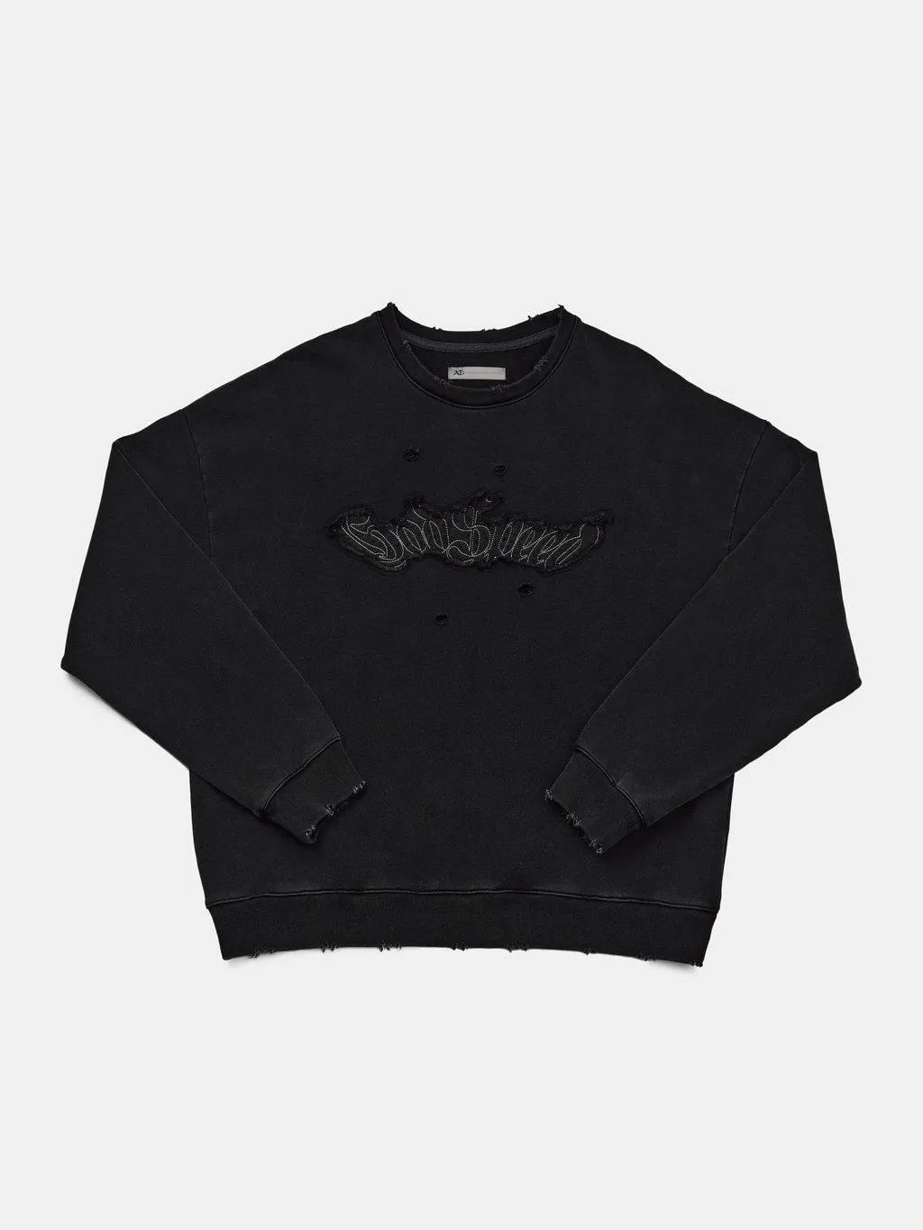 Anonymous Talking / Embroidered Sweater - 刺繡大學Tee