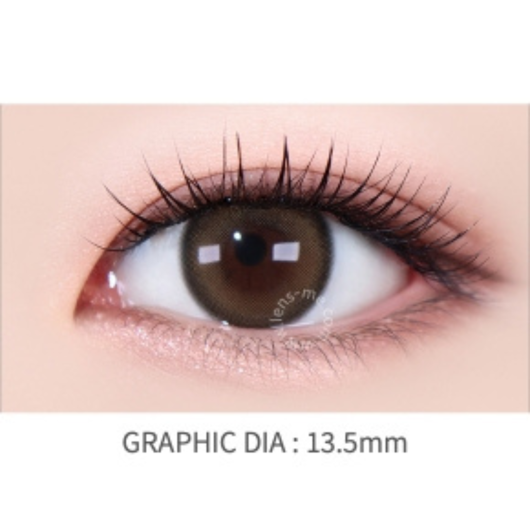 [月拋] Lensme NUO 1 Month Brown｜彩妝矽水凝膠隱形眼鏡｜每盒2片