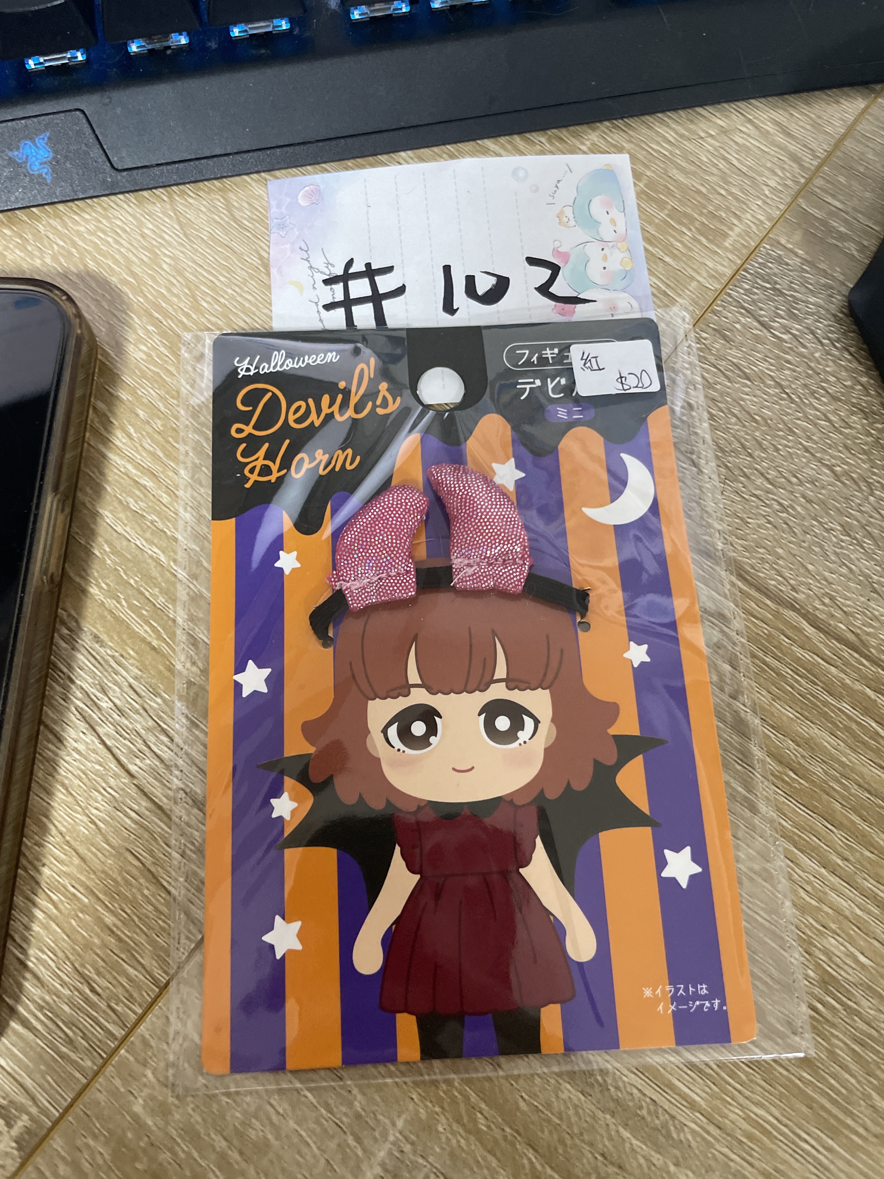 娃用周邊 Halloween 頭飾 紅#102