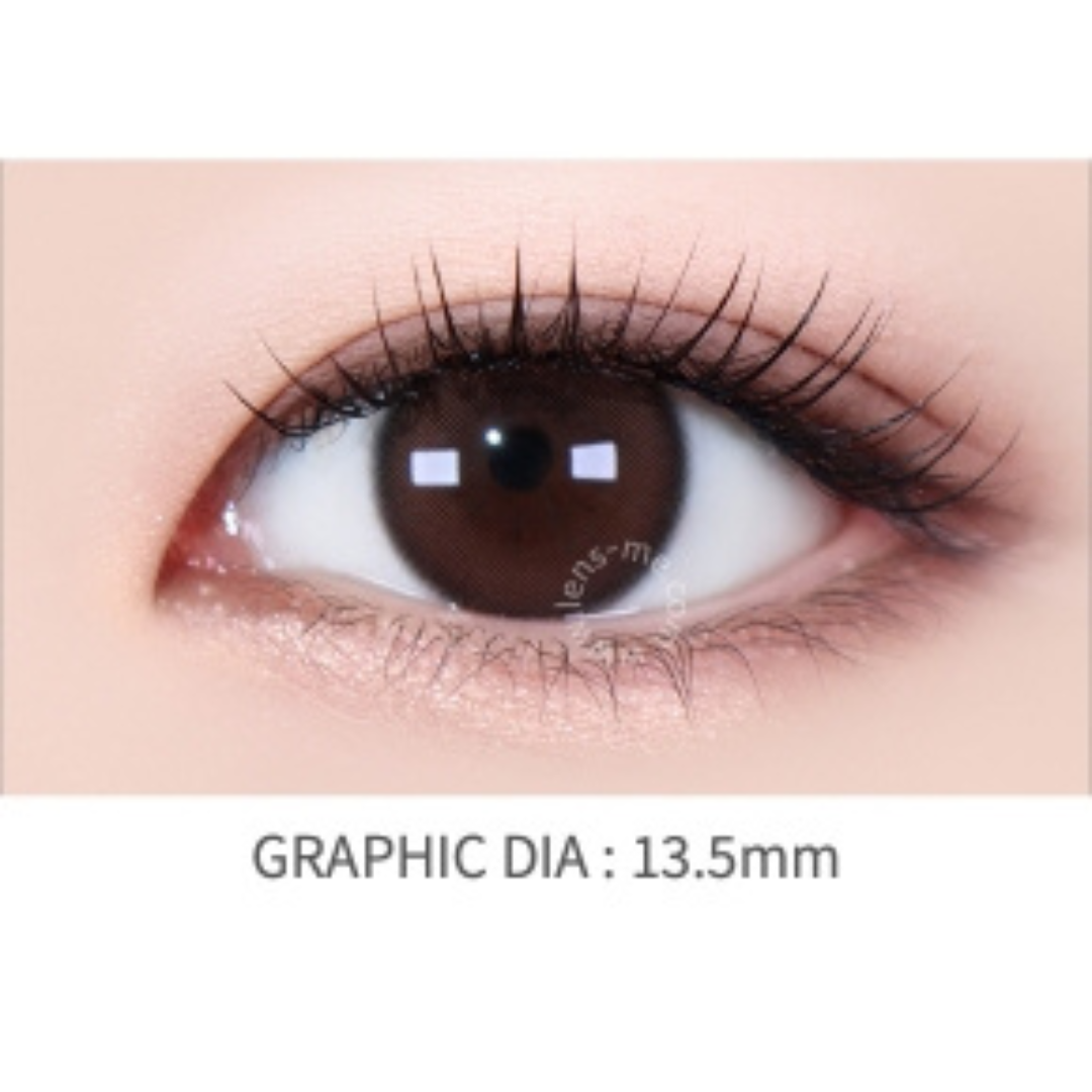 [月拋] Lensme NUO 1 Month Choco｜彩妝矽水凝膠隱形眼鏡｜每盒2片