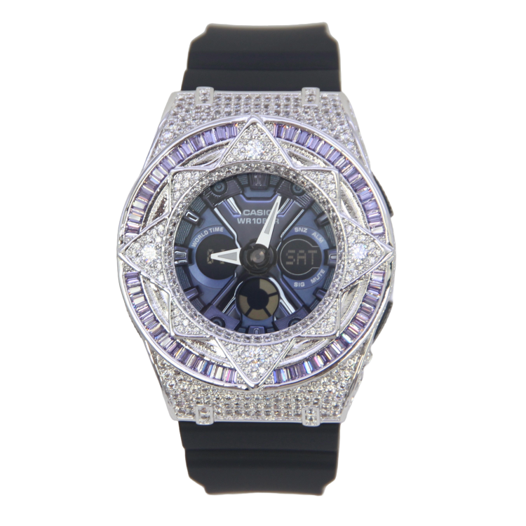 銀色 改裝手錶 BA-130-1A2 - 紫圈魔法星