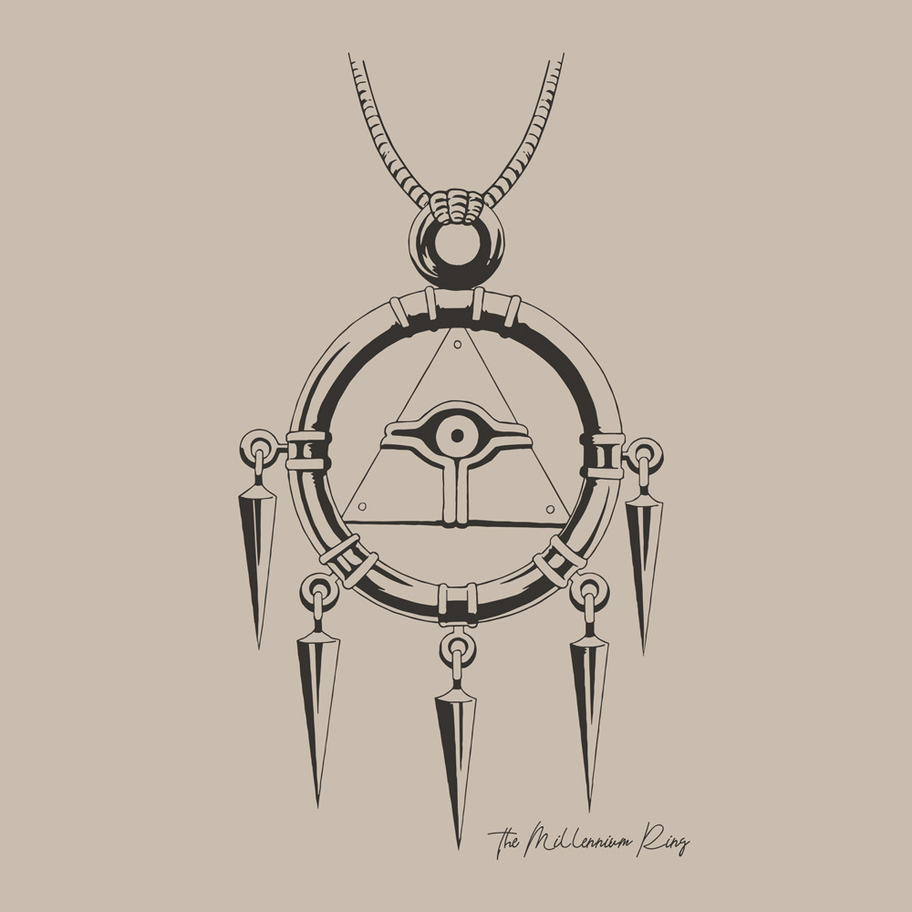 Cospa 0909 千年リング Tシャツ [遊☆戯☆王デュエルモンスターズ] LIGHT BEIGE