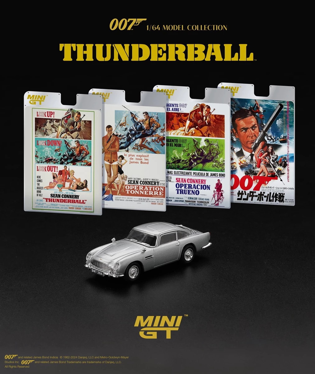 【預訂】Mini GT #901 Aston Martin DB5“Thunderball” / English Blister Packaging(LHD)