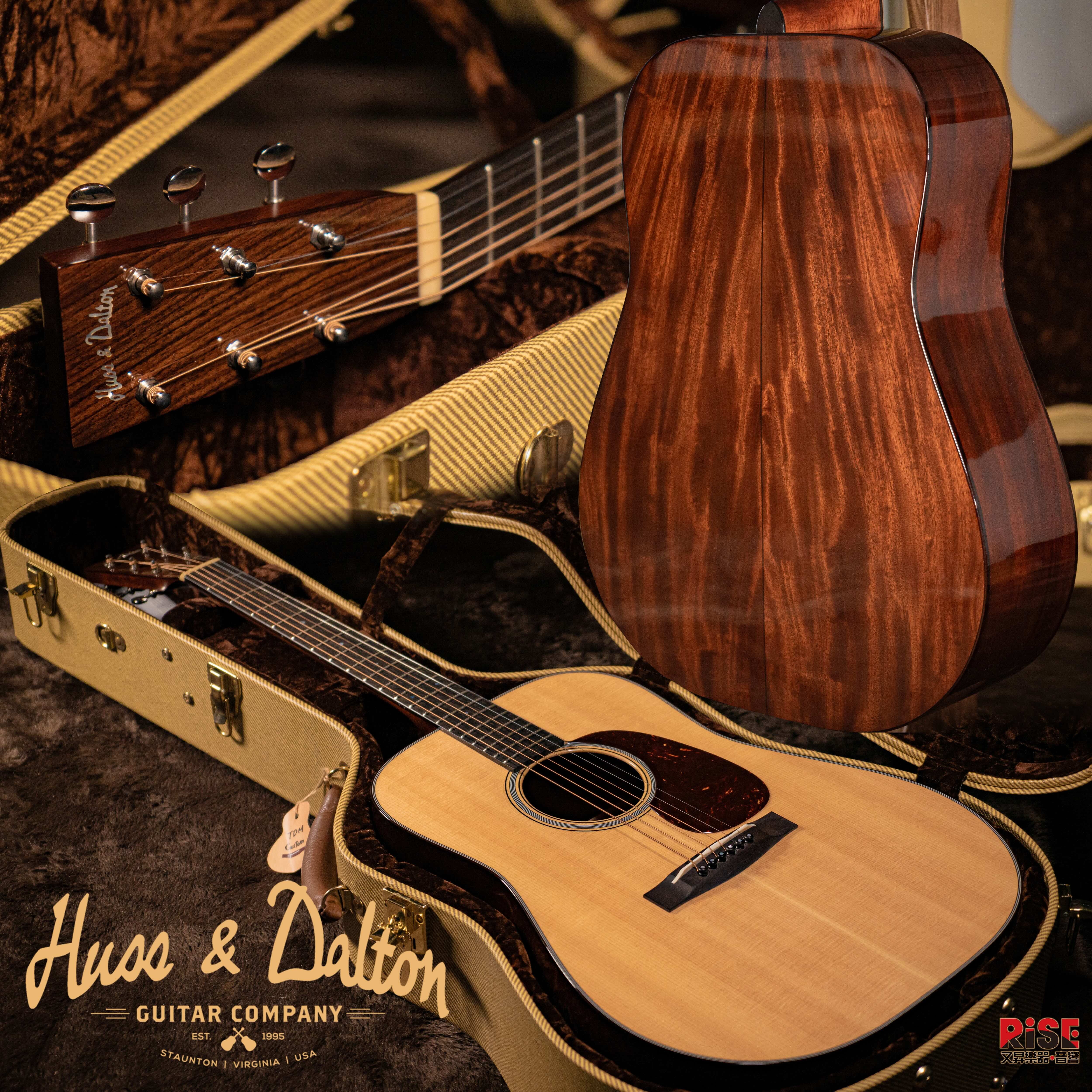 Huss and Dalton TD-M CUSTOM 沈水桃花心木 全單板 民謠吉他 北美手工